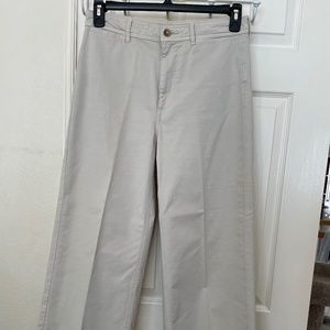 Everlane Wide Leg Khaki Crop Pants